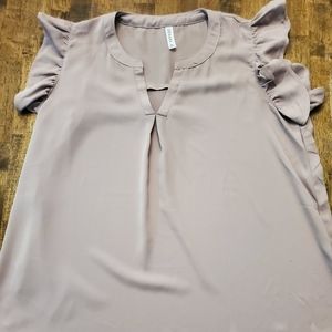 Zenana Ruffle Sleeved Shirt